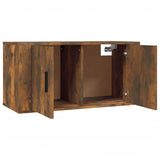 NNEVL Wall-mounted TV Cabinets 2 pcs Smoked Oak 80x34.5x40 cm