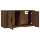 NNEVL Wall-mounted TV Cabinets 3 pcs Brown Oak 80x34.5x40 cm
