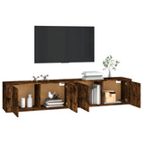 NNEVL Wall-mounted TV Cabinets 2 pcs Smoked Oak 100x34.5x40 cm