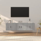 NNEVL 3 Piece TV Cabinet Set Grey Sonoma Engineered Wood