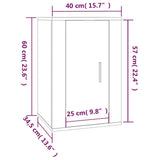 NNEVL 2 Piece TV Cabinet Set White Engineered Wood