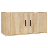 NNEVL 3 Piece TV Cabinet Set Sonoma Oak Engineered Wood
