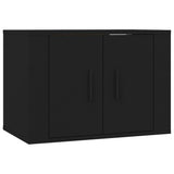 NNEVL 4 Piece TV Cabinet Set Black Engineered Wood