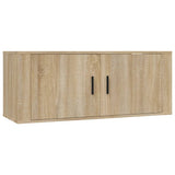 NNEVL 4 Piece TV Cabinet Set Sonoma Oak Engineered Wood