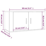 NNEVL 2 Piece TV Cabinet Set High Gloss White Engineered Wood