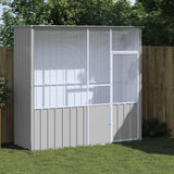 NNEVL Bird Cage Grey 215x78x200 cm Galvanised Steel
