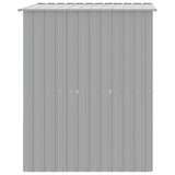 NNEVL Dog House with Roof Light Grey 165x153x181 cm Galvanised Steel