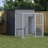 NNEVL Chicken Cage with Run Anthracite 165x251x181 cm Galvanised Steel