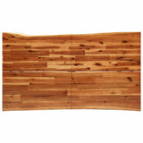 NNEVL Dining Table with Live Edge 140x80x75 cm Solid Wood Acacia