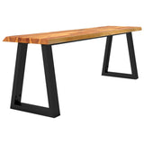 NNEVL Bench with Live Edge 140 cm Solid Wood Acacia