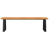 NNEVL Bench with Live Edge 160 cm Solid Wood Acacia
