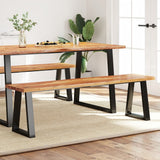 NNEVL Bench with Live Edge 160 cm Solid Wood Acacia