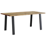 NNEVL Dining Table 150x90x75 cm Solid Wood Acacia
