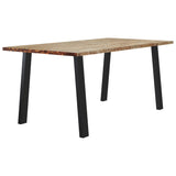 NNEVL Dining Table 150x90x75 cm Solid Wood Acacia