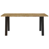 NNEVL Dining Table 150x90x75 cm Solid Wood Acacia