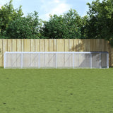 NNEVL Chicken Cage with Roof Anthracite 603x98x90 cm Galvanised Steel
