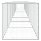 NNEVL Chicken Cage with Roof Anthracite 803x98x90 cm Galvanised Steel