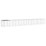 NNEVL Chicken Cage with Roof Anthracite 803x98x90 cm Galvanised Steel