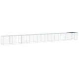 NNEVL Chicken Cage with Roof Anthracite 1003x98x90 cm Galvanised Steel