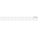 NNEVL Chicken Cage with Roof Anthracite 1003x98x90 cm Galvanised Steel