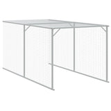 NNEVL Chicken Cage with Run Anthracite 117x609x123 cm Galvanised Steel