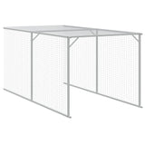 NNEVL Chicken Cage with Run Anthracite 117x1221x123 cm Galvanised Steel