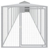 NNEVL Chicken Cage with Run Light Grey 117x1017x123 cm Galvanised Steel