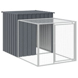 NNEVL Chicken Cage with Run Anthracite 110x405x110 cm Galvanised Steel