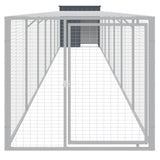 NNEVL Chicken Cage with Run Anthracite 110x813x110 cm Galvanised Steel