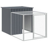 NNEVL Chicken Cage with Run Anthracite 110x813x110 cm Galvanised Steel