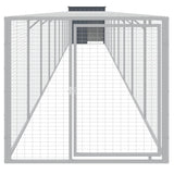 NNEVL Chicken Cage with Run Anthracite 110x1017x110 cm Galvanised Steel
