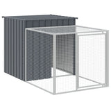 NNEVL Chicken Cage with Run Anthracite 110x1017x110 cm Galvanised Steel