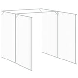 NNEVL Dog House with Run Anthracite 165x863x181 cm Galvanised Steel