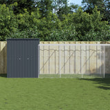NNEVL Chicken Cage with Run Anthracite 165x1067x181 cm Galvanised Steel