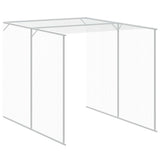 NNEVL Chicken Cage with Run Light Grey 165x455x181 cm Galvanised Steel