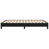 NNEVL Bed Frame Black 107x203 cm King Single Size Fabric