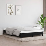 NNEVL Bed Frame Black 107x203 cm King Single Size Fabric