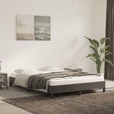 NNEVL Bed Frame Dark Grey 107x203 cm King Single Size Velvet