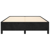 NNEVL Bed Frame Black 107x203 cm King Single Size Velvet