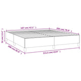 NNEVL Bed Frame Black 107x203 cm King Single Size Velvet