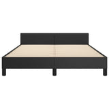 NNEVL Bed Frame Black 107x203 cm King Single Size Faux Leather