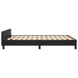 NNEVL Bed Frame Black 107x203 cm King Single Size Faux Leather