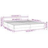 NNEVL Bed Frame Black 107x203 cm King Single Size Faux Leather