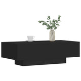 NNEVL Coffee Table Black 100x49.5x31 cm Engineered Wood