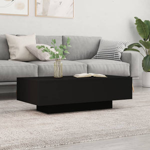 NNEVL Coffee Table Black 100x49.5x31 cm Engineered Wood