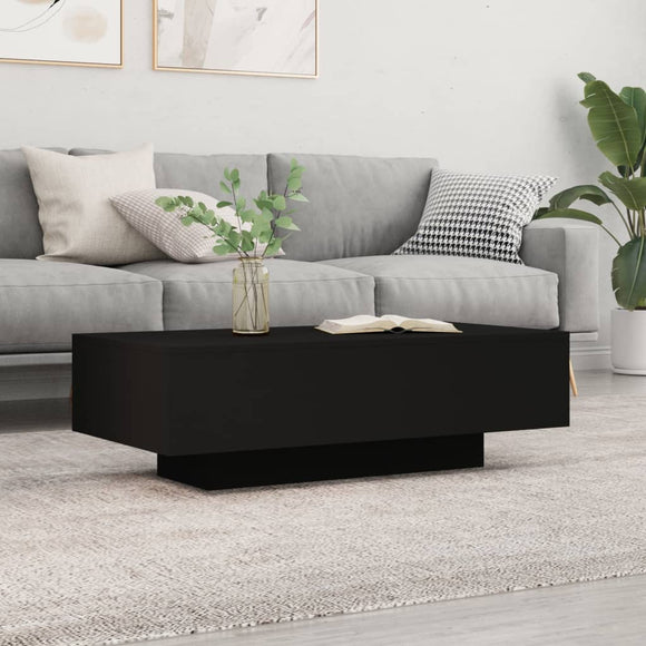 NNEVL Coffee Table Black 100x49.5x31 cm Engineered Wood