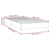 NNEVL Box Spring Bed Frame Black 100x200 cm Fabric