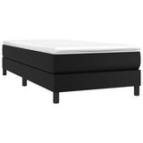 NNEVL Box Spring Bed Frame Black 100x200 cm Faux Leather