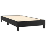 NNEVL Box Spring Bed Frame Black 100x200 cm Faux Leather