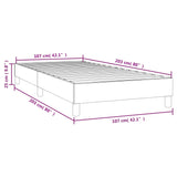 NNEVL Box Spring Bed Frame Black 100x200 cm Faux Leather